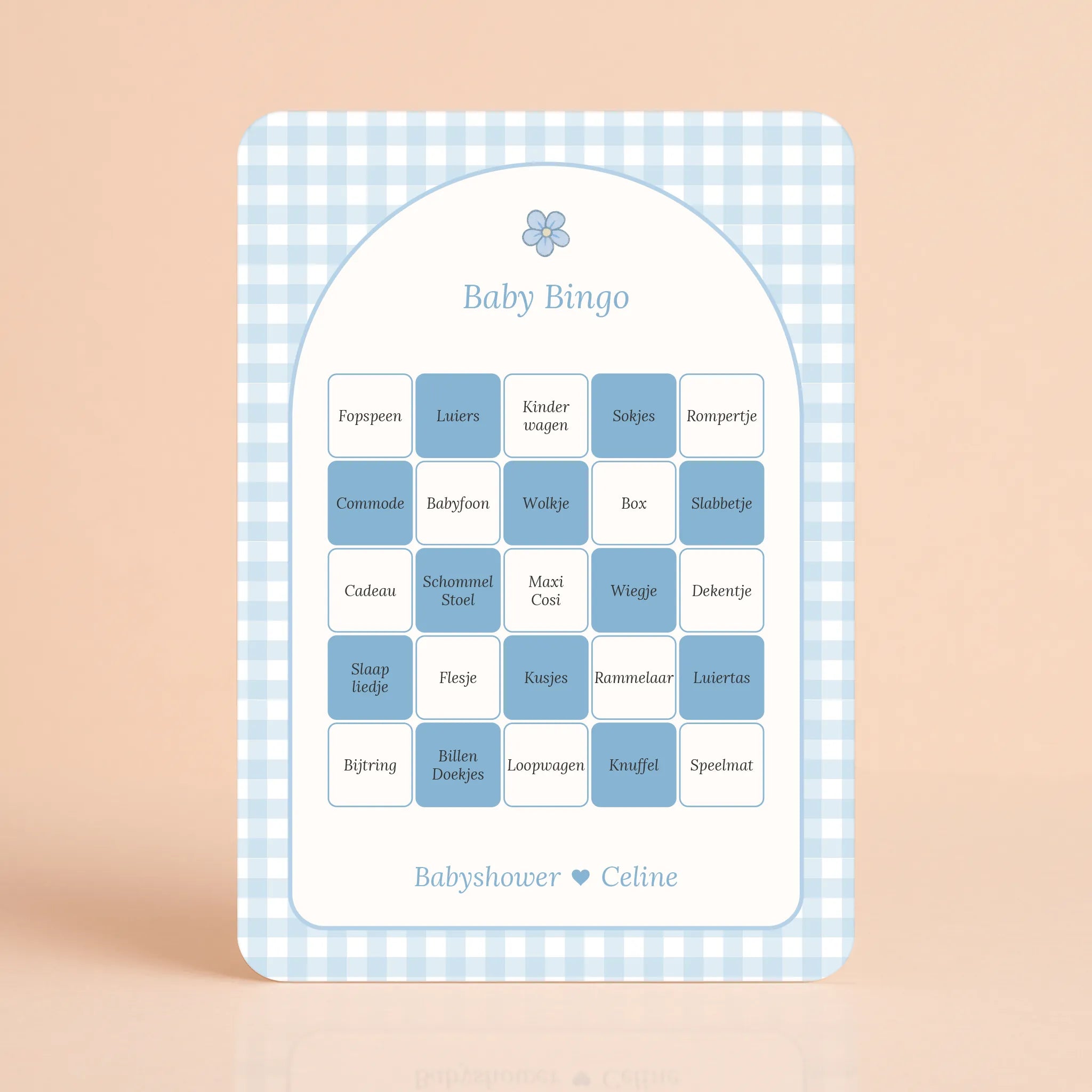 Baby Bingo | Gingham Blauw