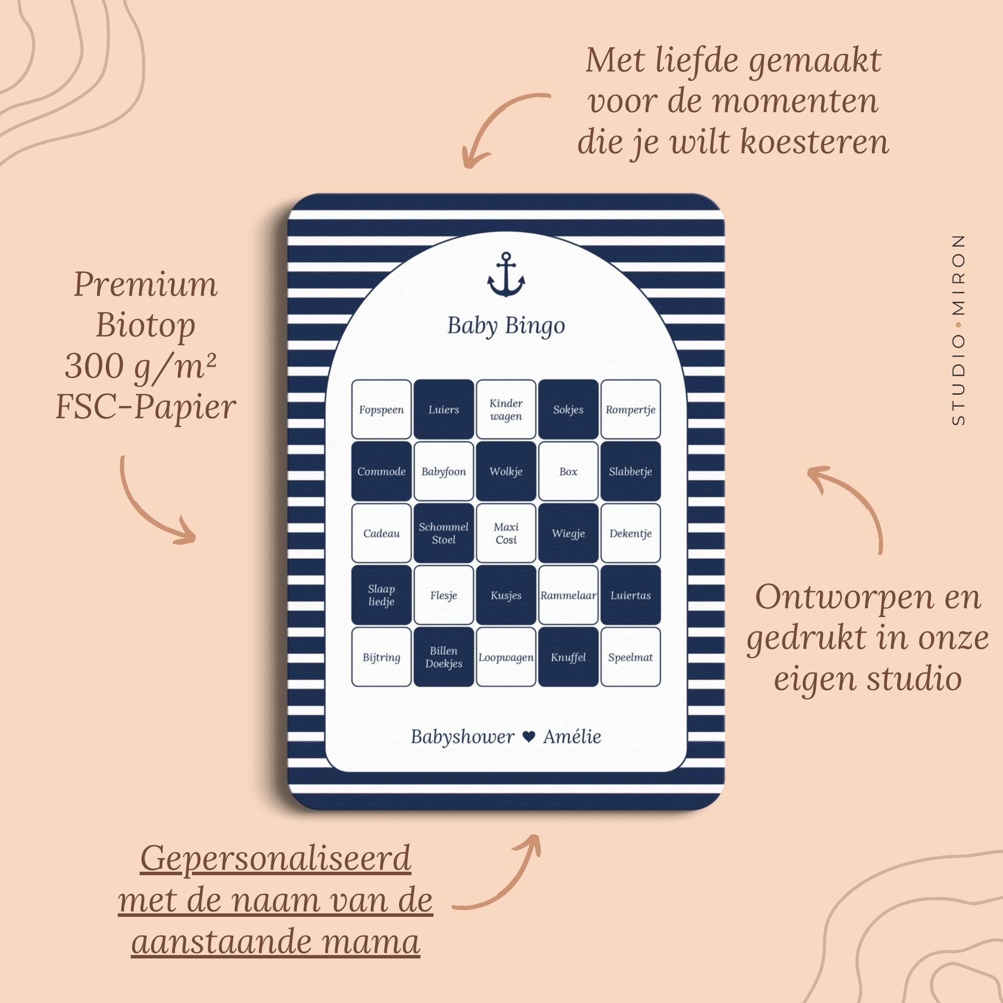 Baby Bingo | Navy Blue