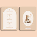 Babyshower spelletjes guess in time boho zand voor en achter Studio Miron