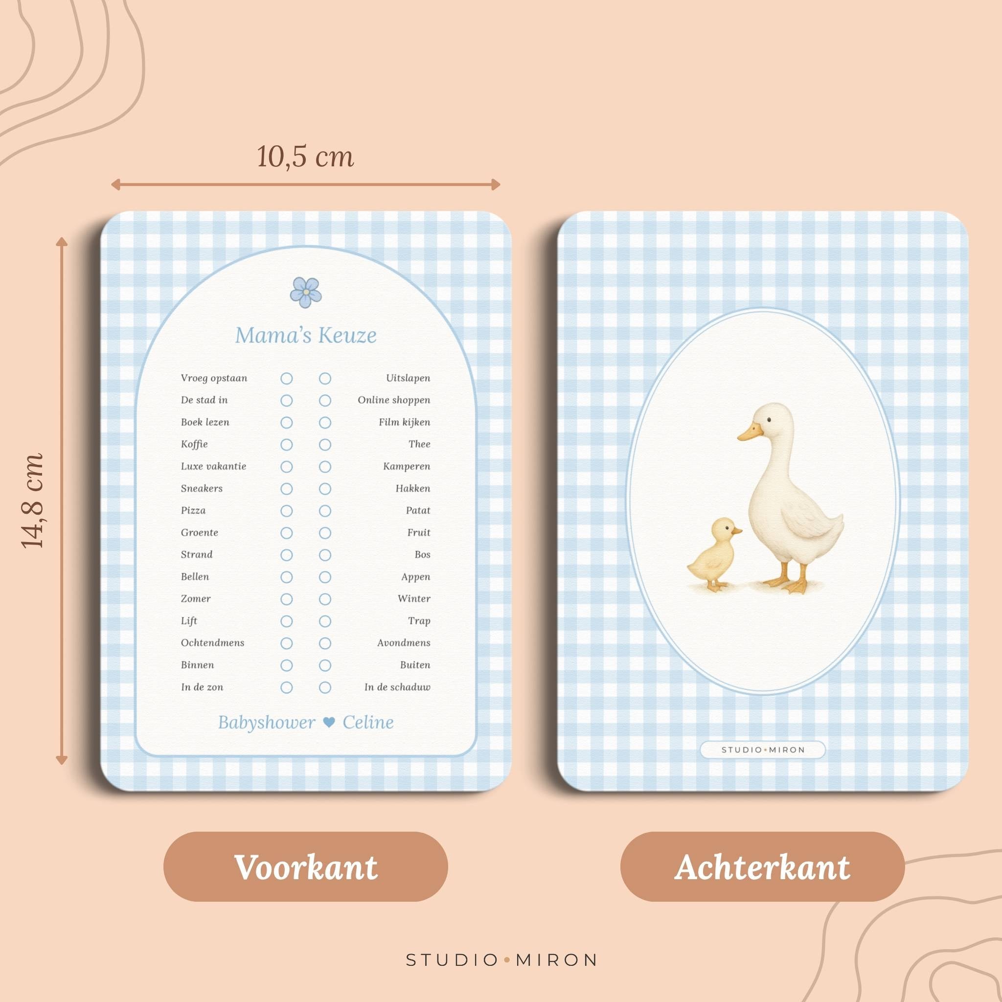 Mama's Keuze | Gingham Blauw