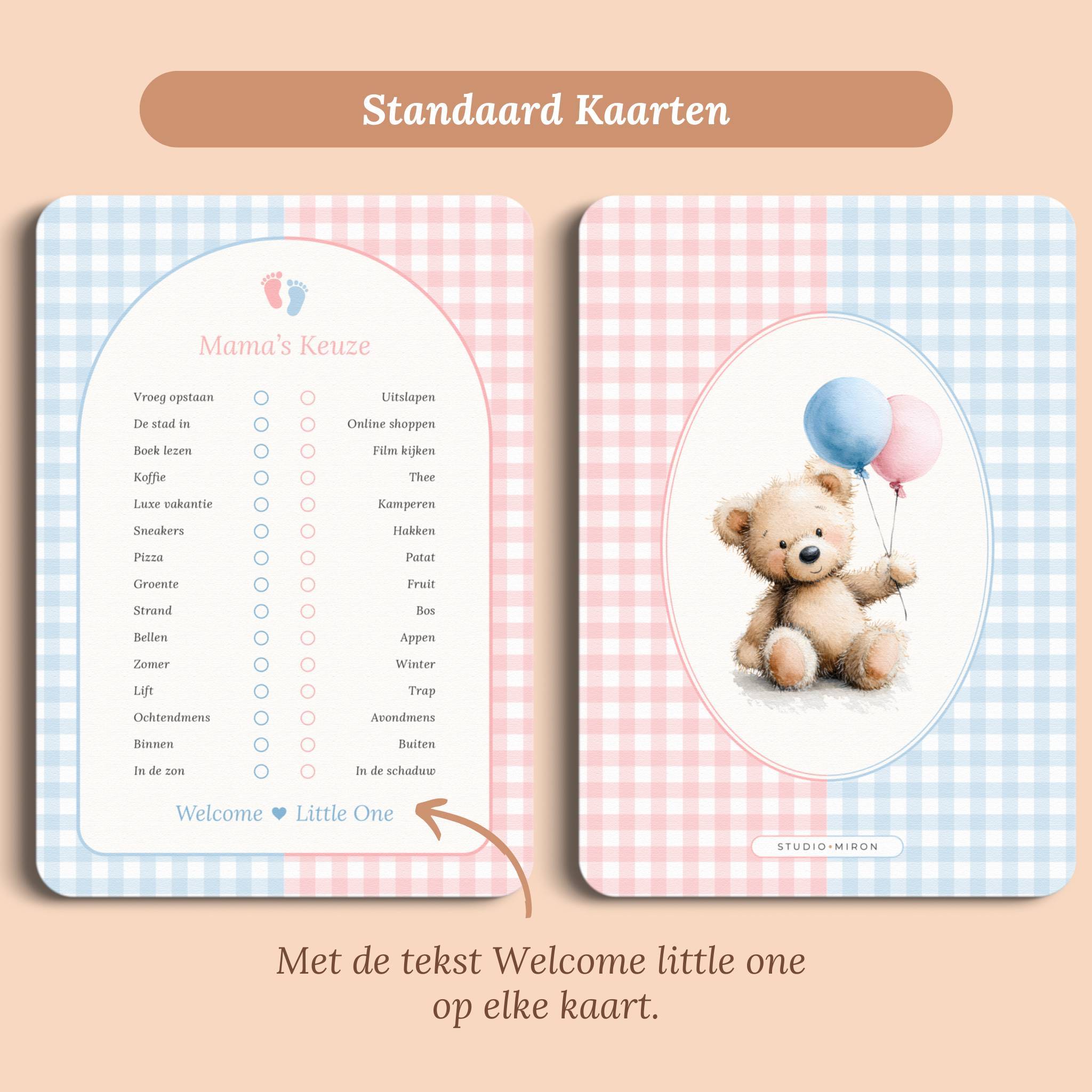 Mama's Keuze | Gingham Roze-Blauw