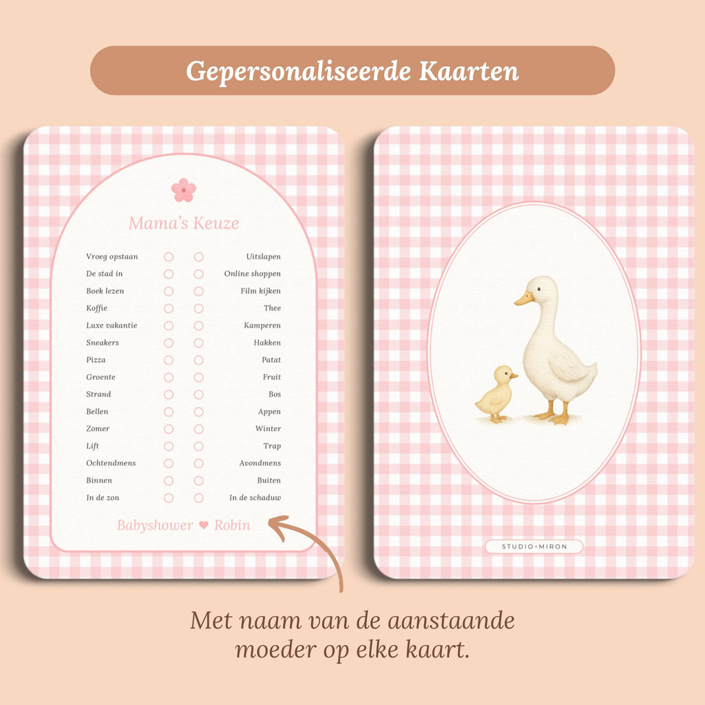 Mama's Keuze | Gingham Roze