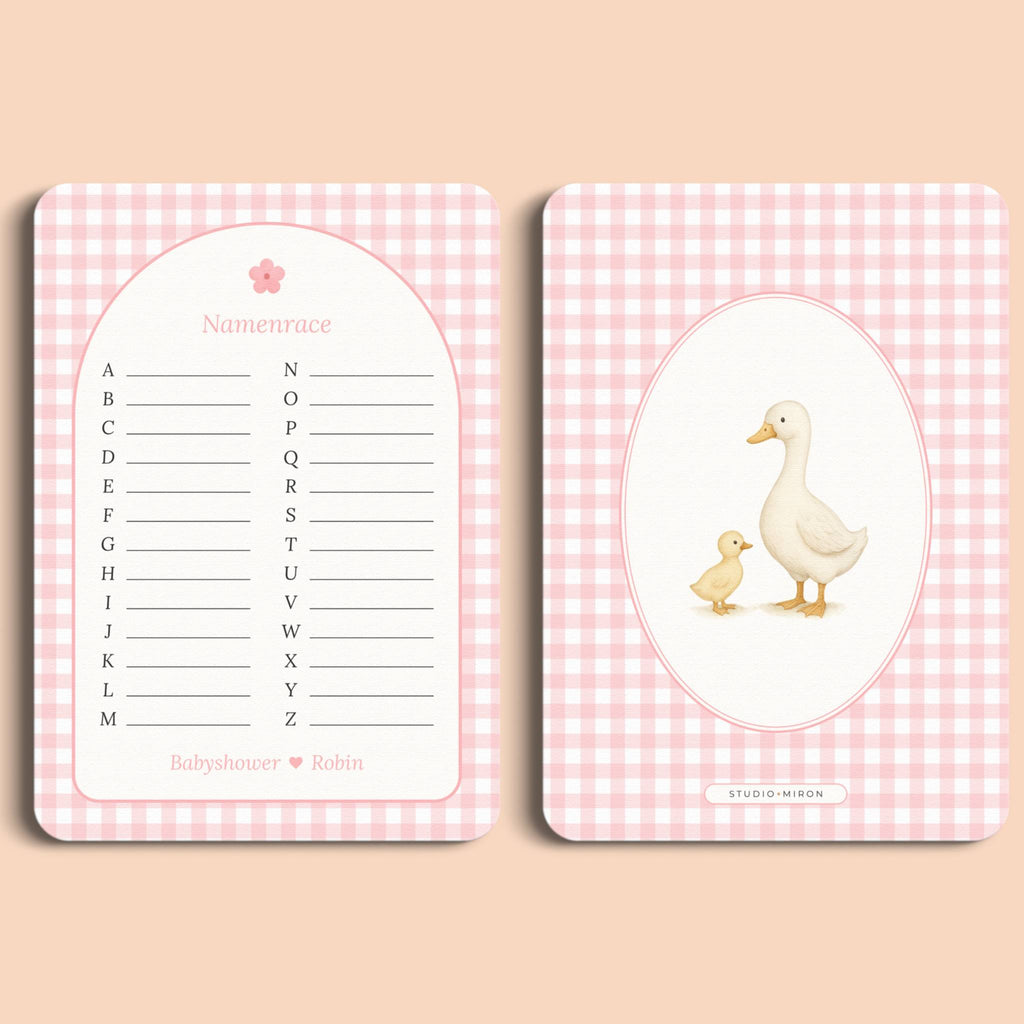 Namenrace | Gingham Roze