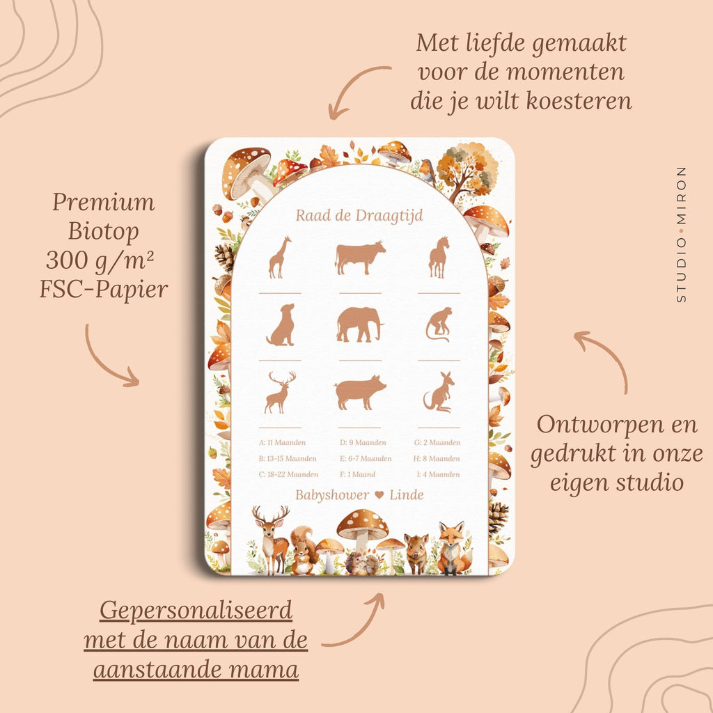 Raad de Draagtijd | Bosdieren